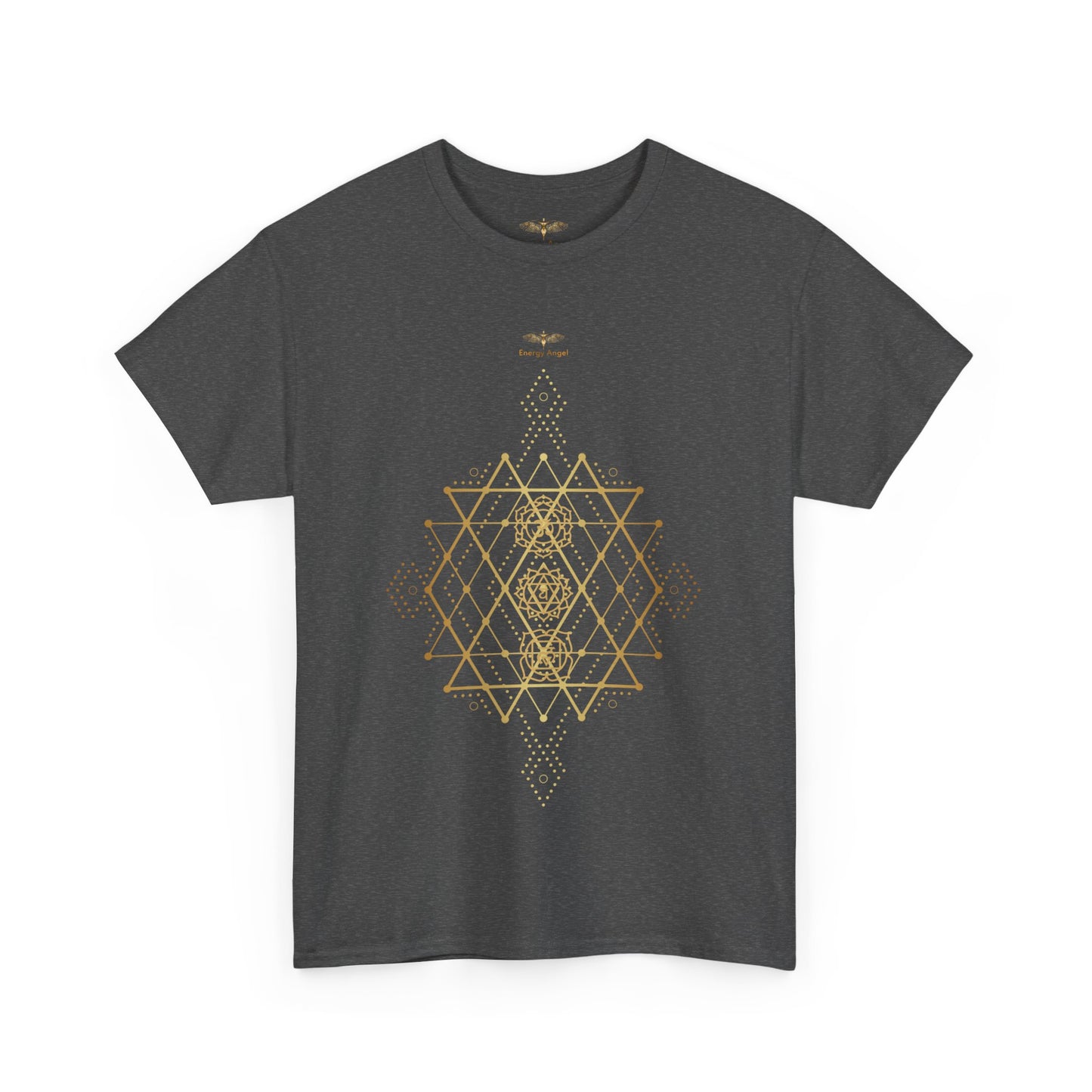 Sacred Geometry Chakra Unisex Heavy Cotton Tee