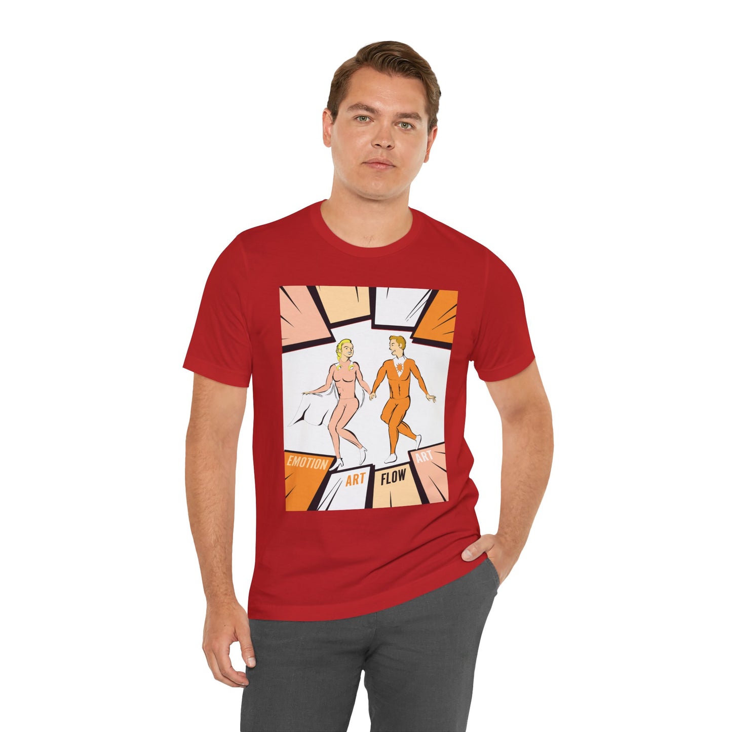 Art Flow Sacral Chakra Graphic Tee — Emotion Art Flow Couple Design