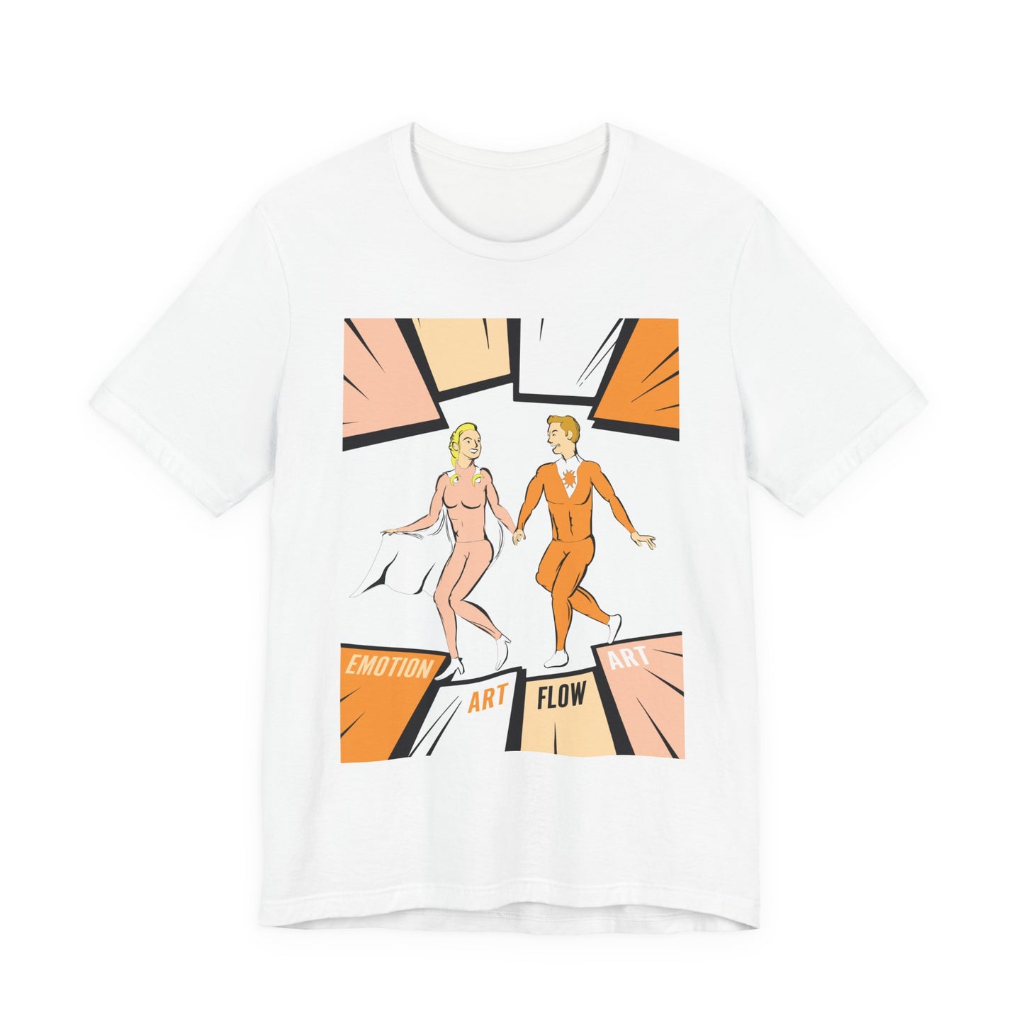 Art Flow Sacral Chakra Graphic Tee — Emotion Art Flow Couple Design