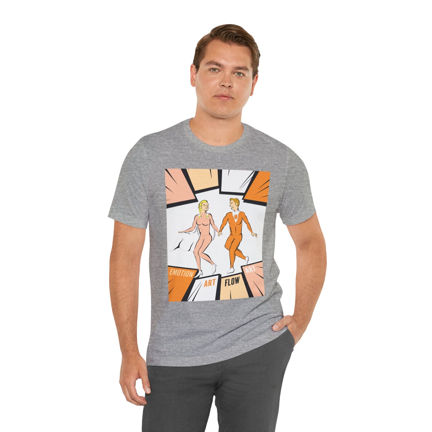 Art Flow Sacral Chakra Graphic Tee — Emotion Art Flow Couple Design