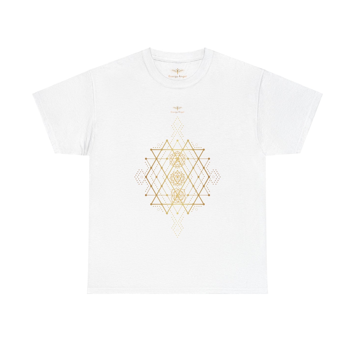 Sacred Geometry Chakra Unisex Heavy Cotton Tee