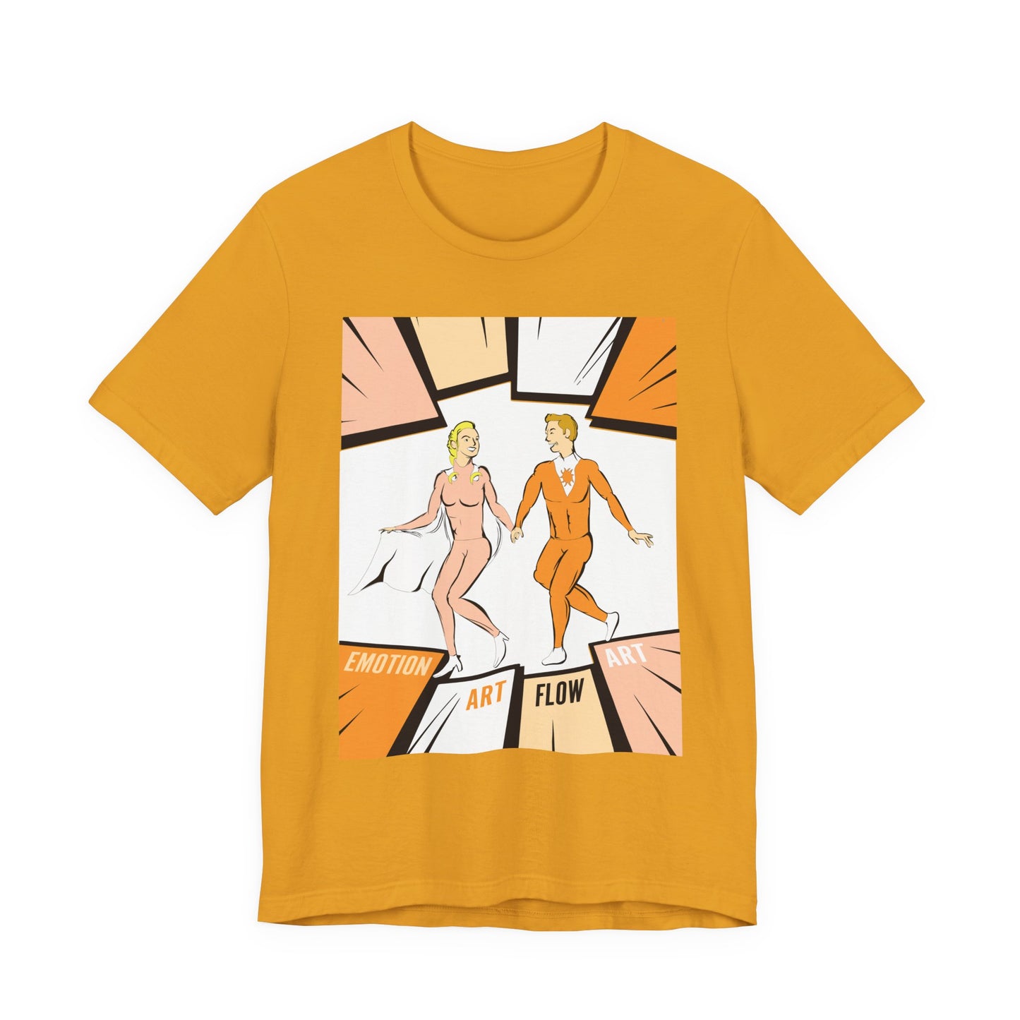 Art Flow Sacral Chakra Graphic Tee — Emotion Art Flow Couple Design
