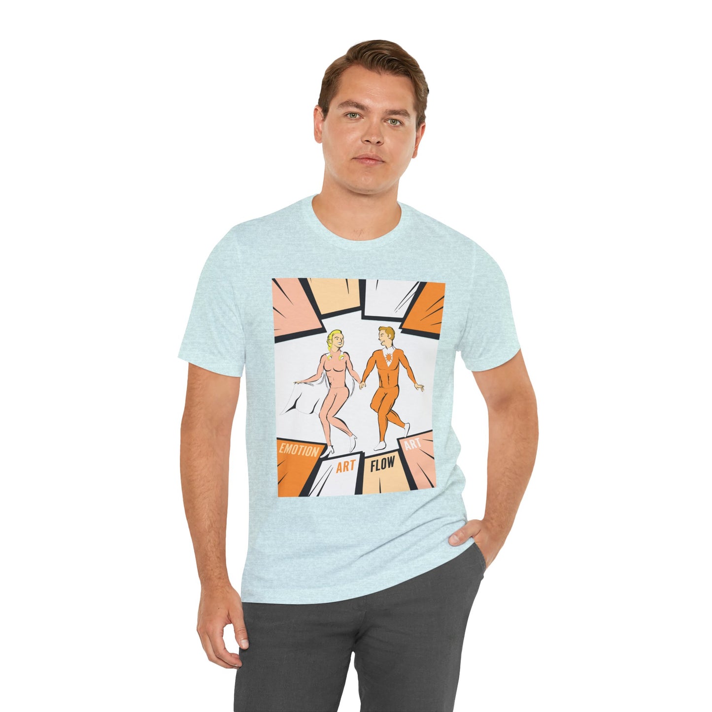 Art Flow Sacral Chakra Graphic Tee — Emotion Art Flow Couple Design