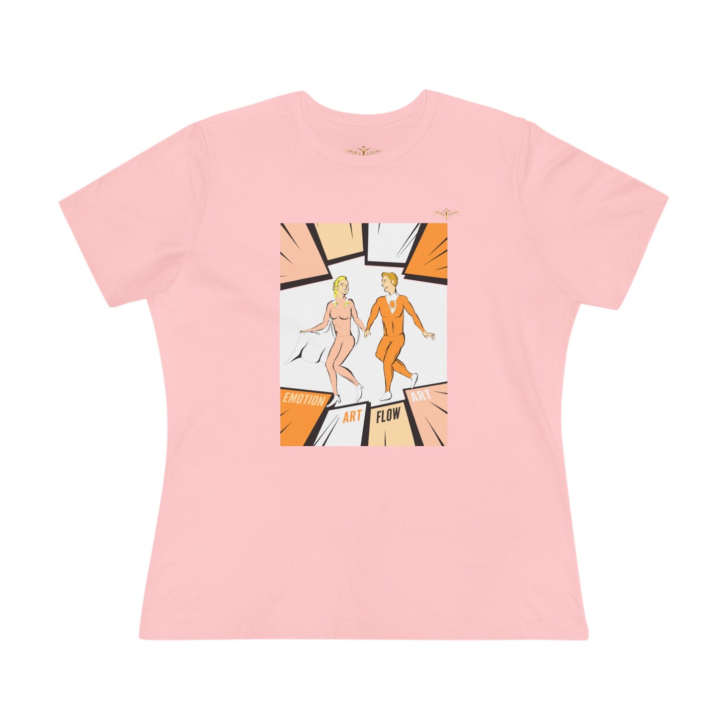 Solara & Rivo Women's Sacral Chakra Tee — "Art. Emotion. Flow." Lightweight Vintage Design