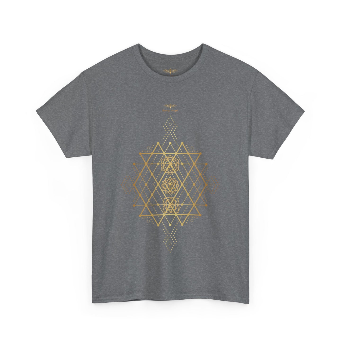 Sacred Geometry Chakra Unisex Heavy Cotton Tee