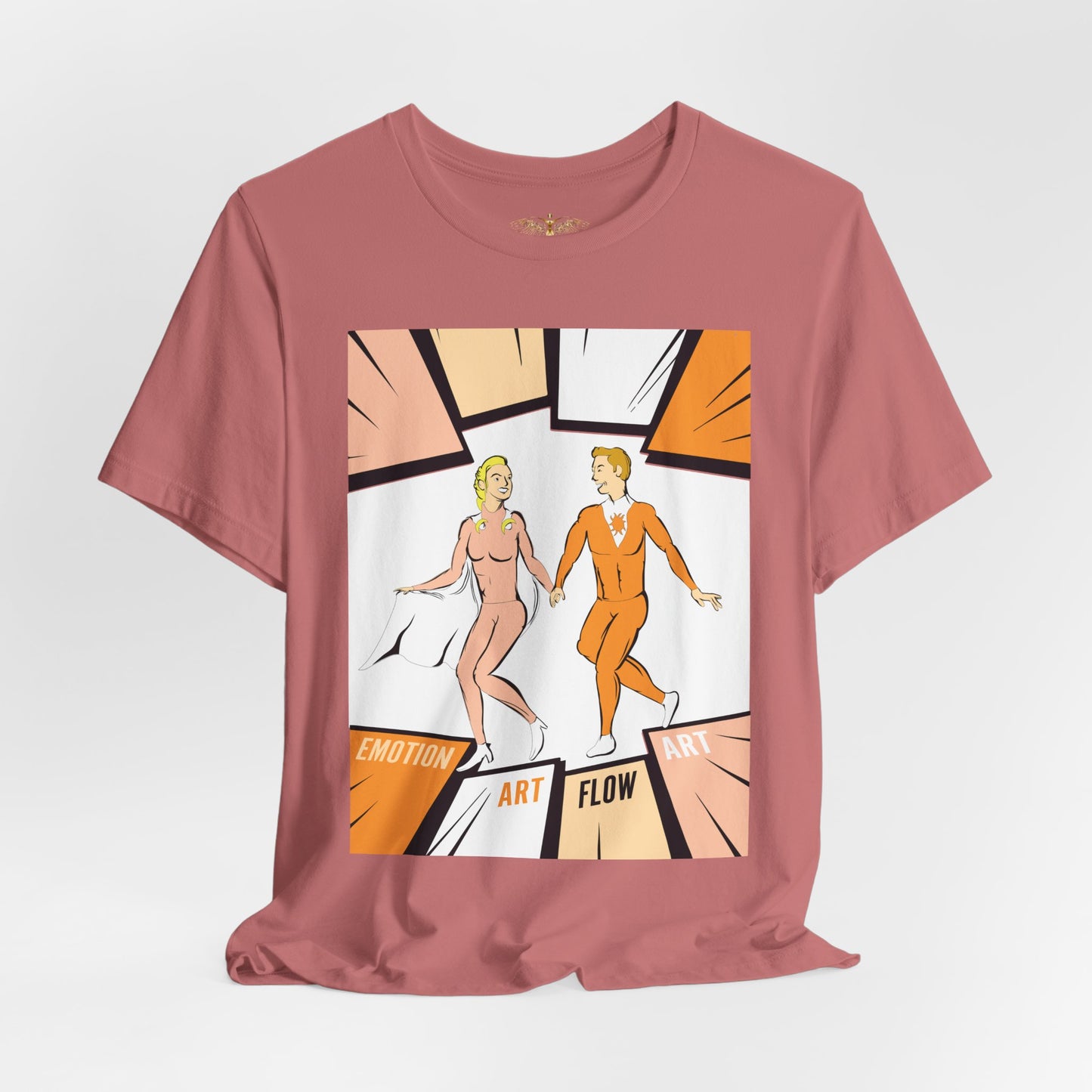 Solara & Rivo Sacral Chakra Tee — "Emotion. Art. Flow." Lightweight Unisex Design