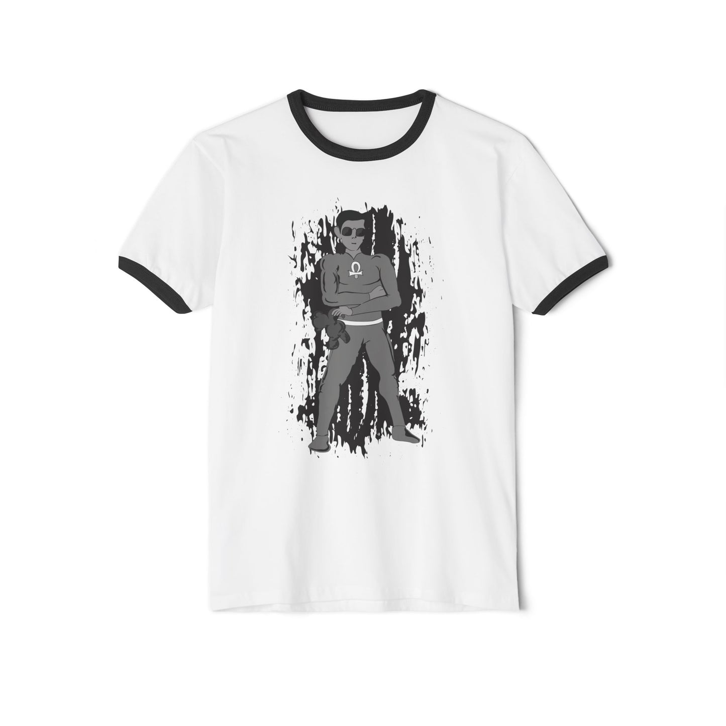 Root Chakra Super Hero Chakra 1 Ringer T-Shirt — Vintage Graphic Tee