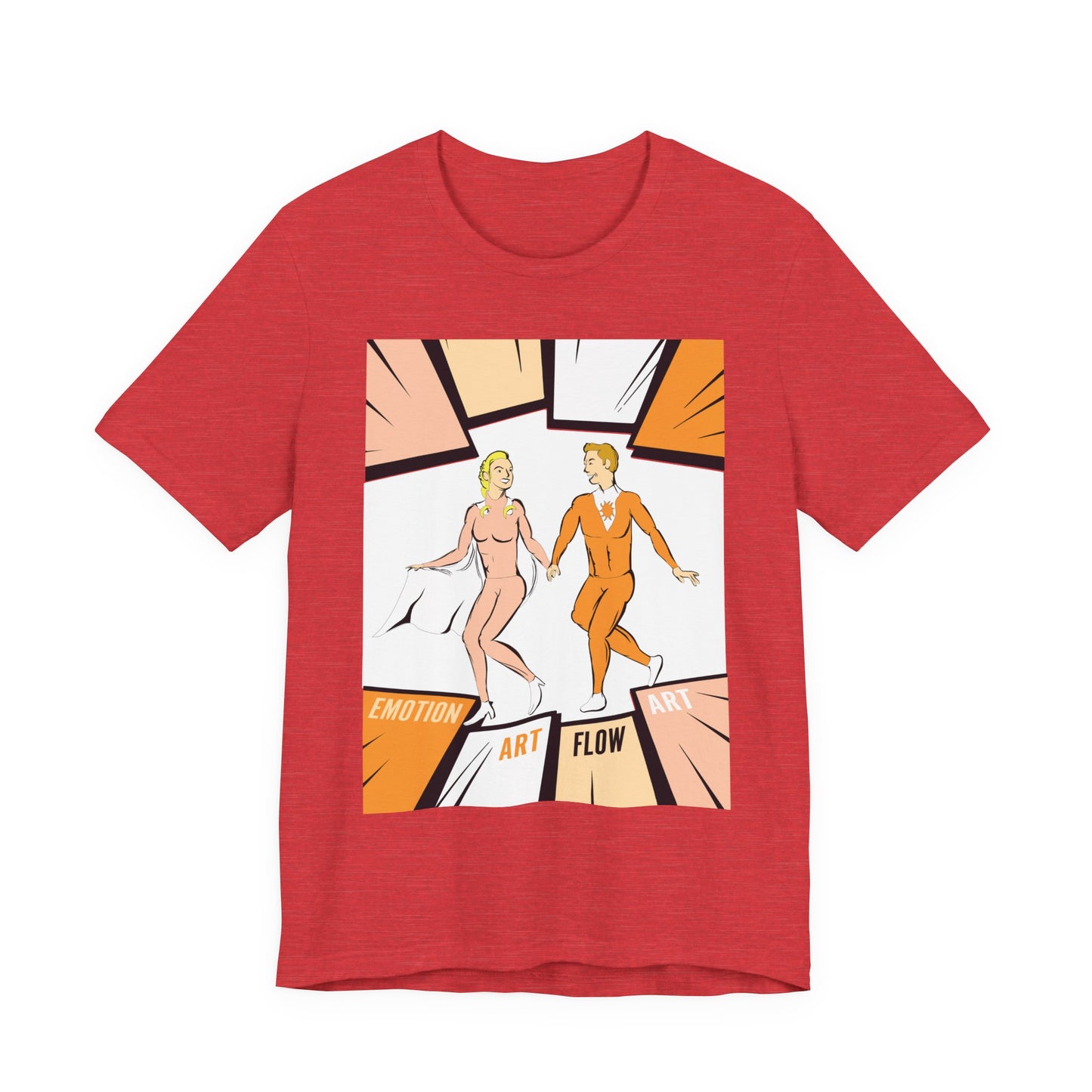 Art Flow Sacral Chakra Graphic Tee — Emotion Art Flow Couple Design