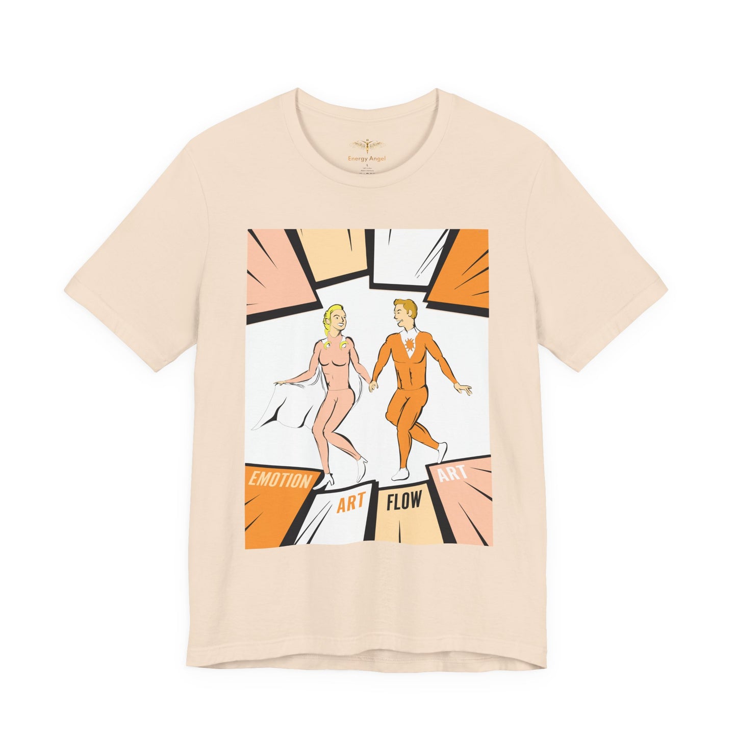 Solara & Rivo Sacral Chakra Tee — "Emotion. Art. Flow." Lightweight Unisex Design