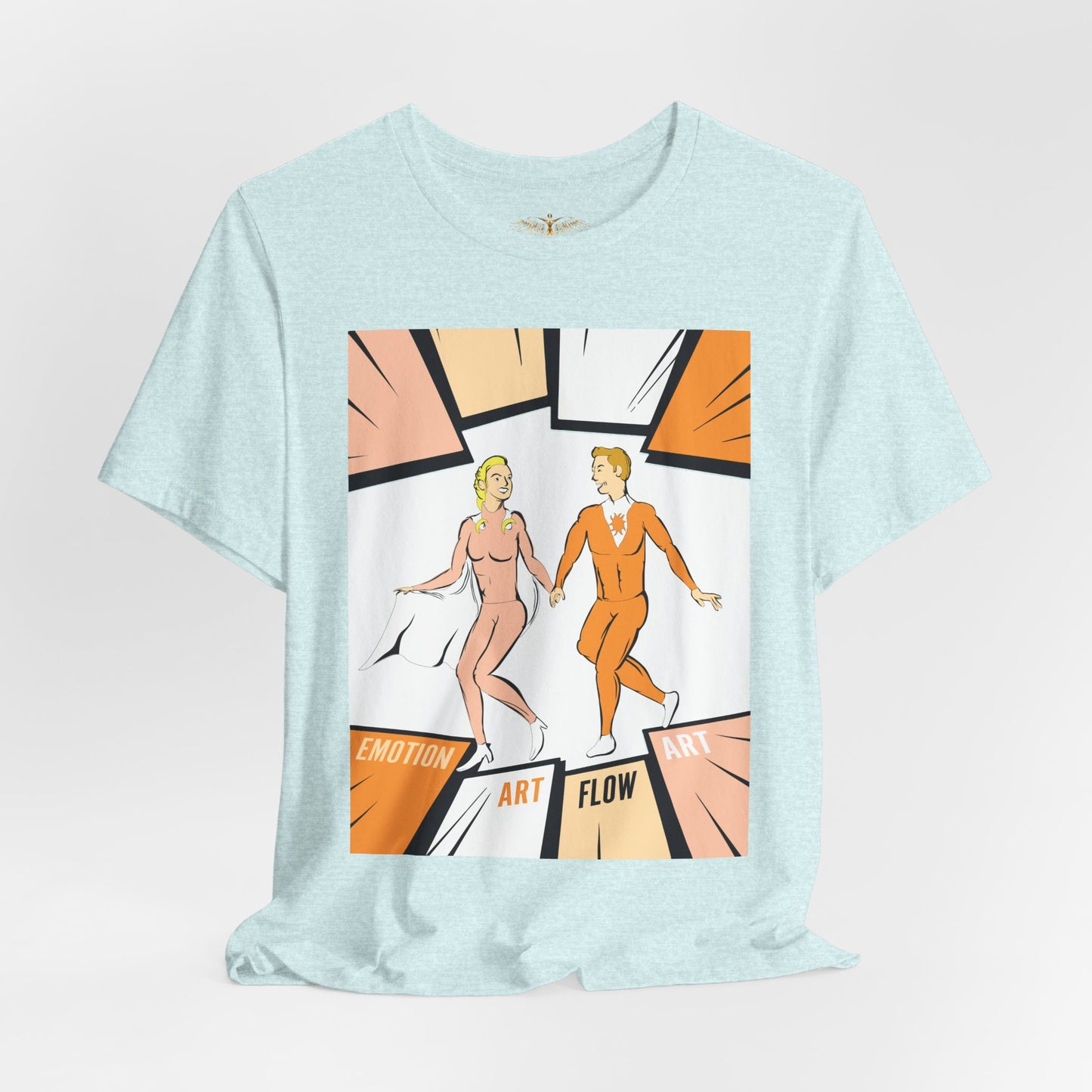Solara & Rivo Sacral Chakra Tee — "Emotion. Art. Flow." Lightweight Unisex Design