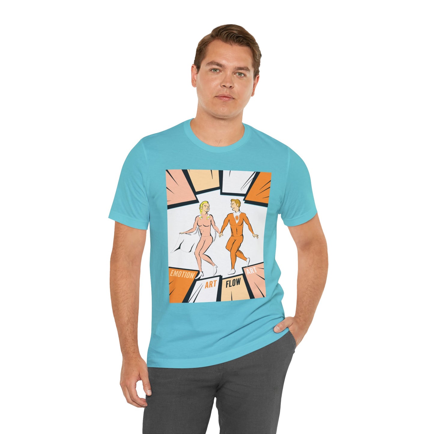 Art Flow Sacral Chakra Graphic Tee — Emotion Art Flow Couple Design