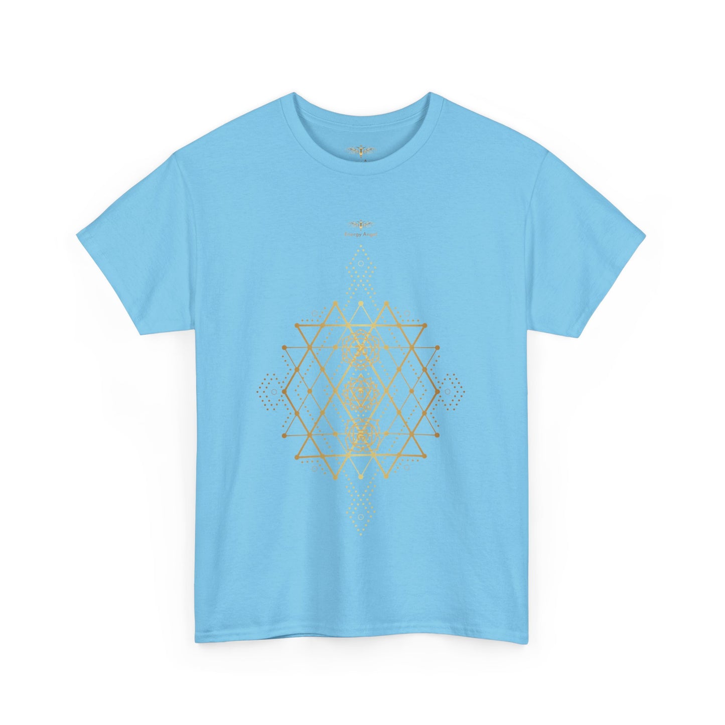 Sacred Geometry Chakra Unisex Heavy Cotton Tee