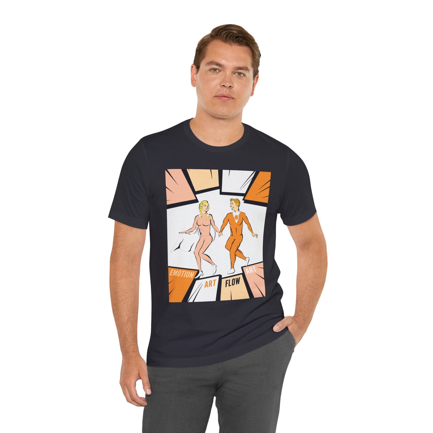 Art Flow Sacral Chakra Graphic Tee — Emotion Art Flow Couple Design