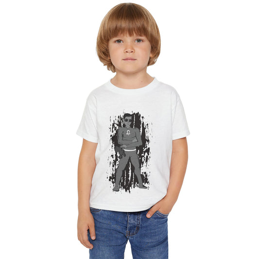 Toddler Root Chakra Superhero  Chakra 1 T‑Shirt — Cool Boy Graphic with '10' Jersey