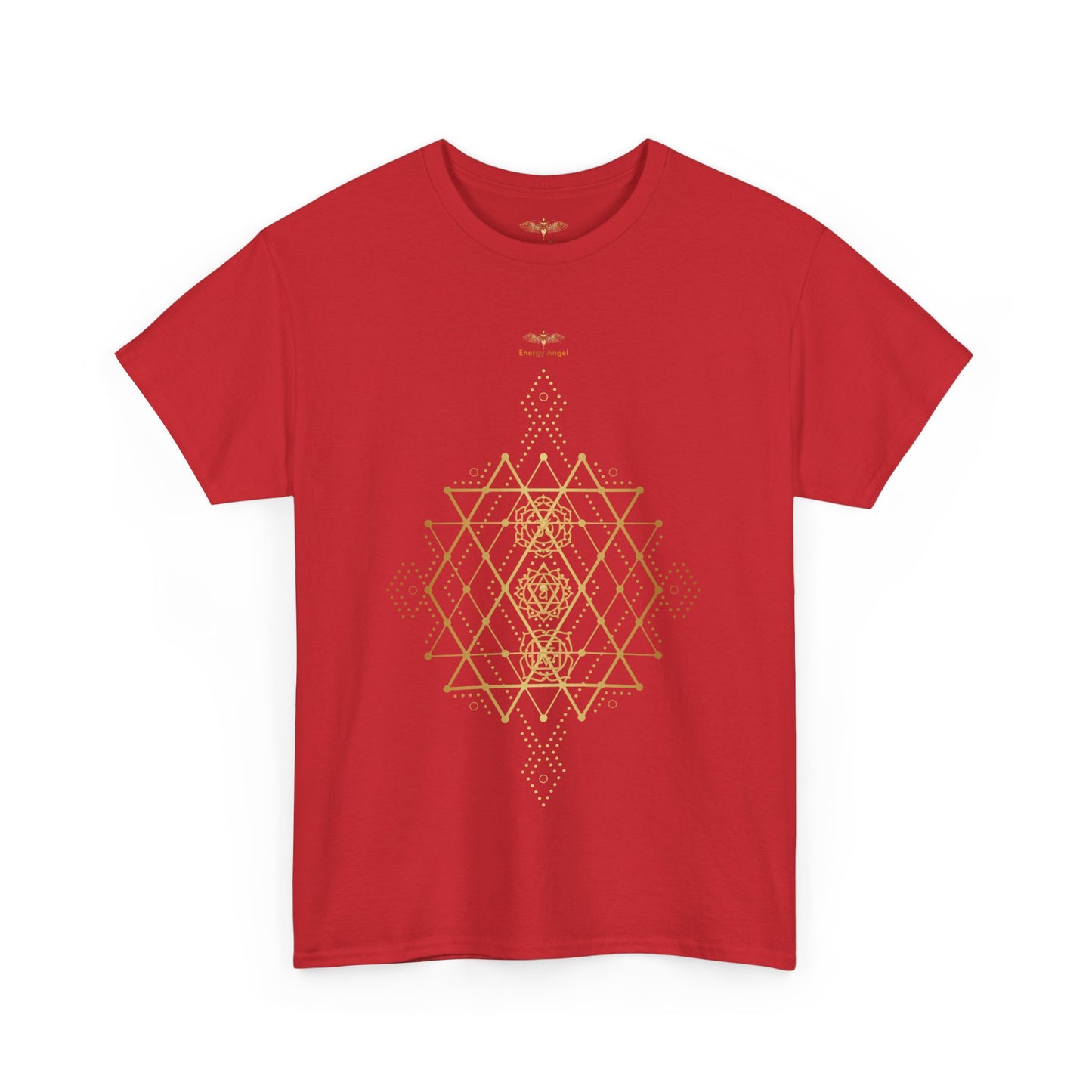 Sacred Geometry Chakra Unisex Heavy Cotton Tee