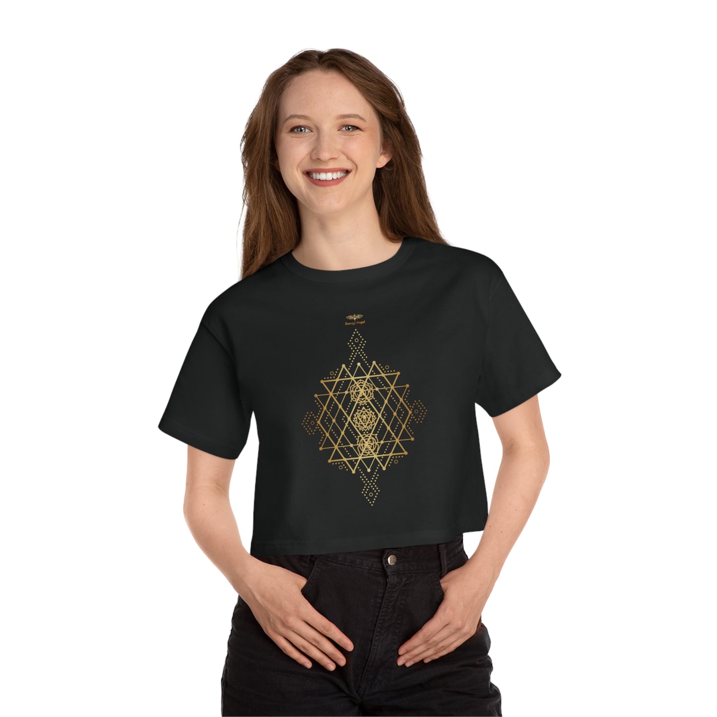 Cropped T-Shirt for Balance and Style - Champion Women's Chakra Harmony