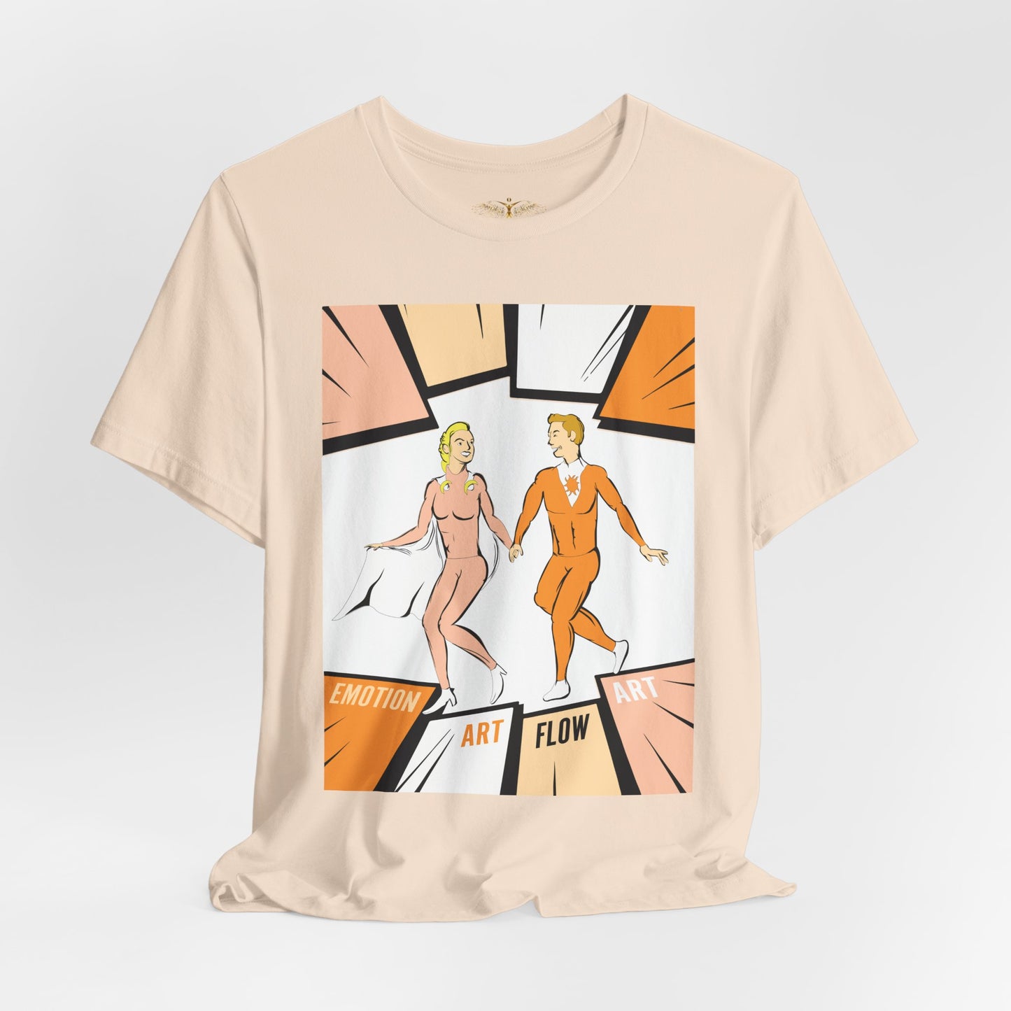 Solara & Rivo Sacral Chakra Tee — "Emotion. Art. Flow." Lightweight Unisex Design
