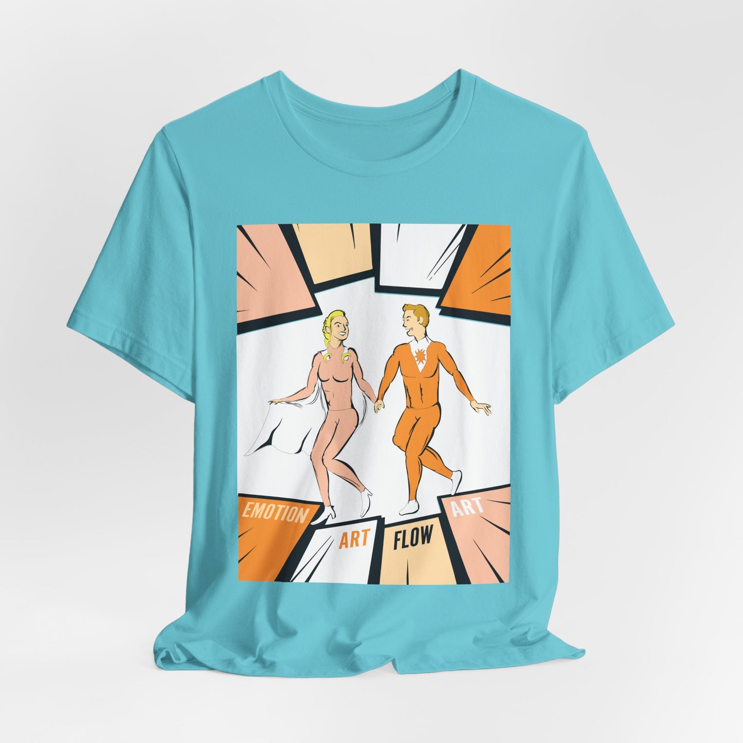Art Flow Sacral Chakra Graphic Tee — Emotion Art Flow Couple Design