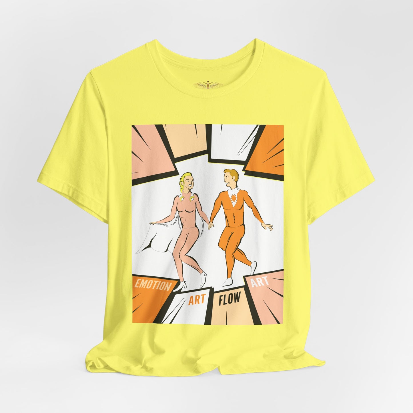 Solara & Rivo Sacral Chakra Tee — "Emotion. Art. Flow." Lightweight Unisex Design