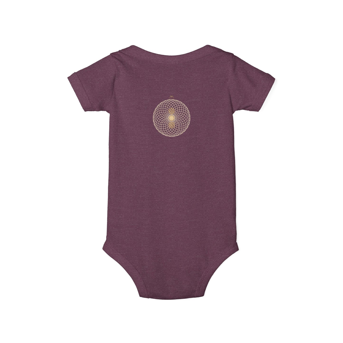 Solara & Rivo Infant Sacral Chakra Bodysuit — "Emotion. Art. Flow." Organic Cotton One-Piece
