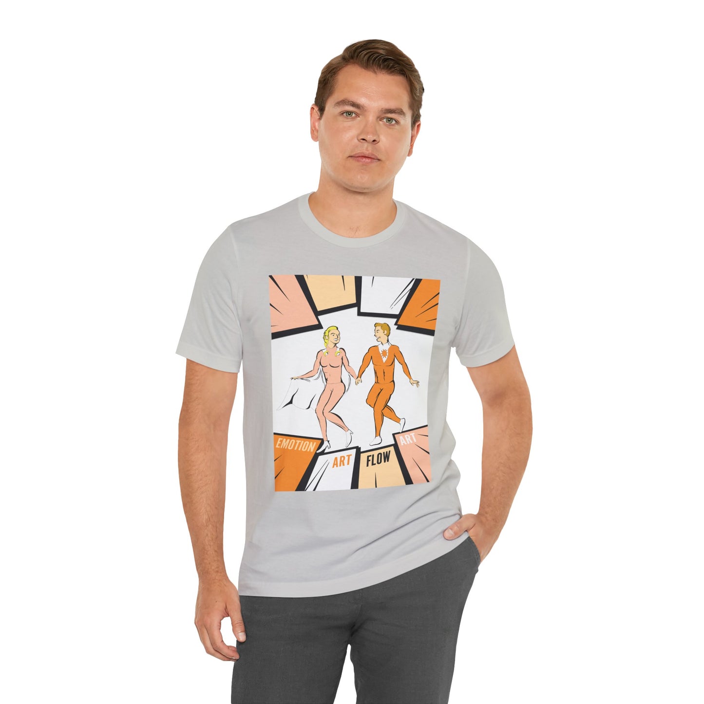 Art Flow Sacral Chakra Graphic Tee — Emotion Art Flow Couple Design