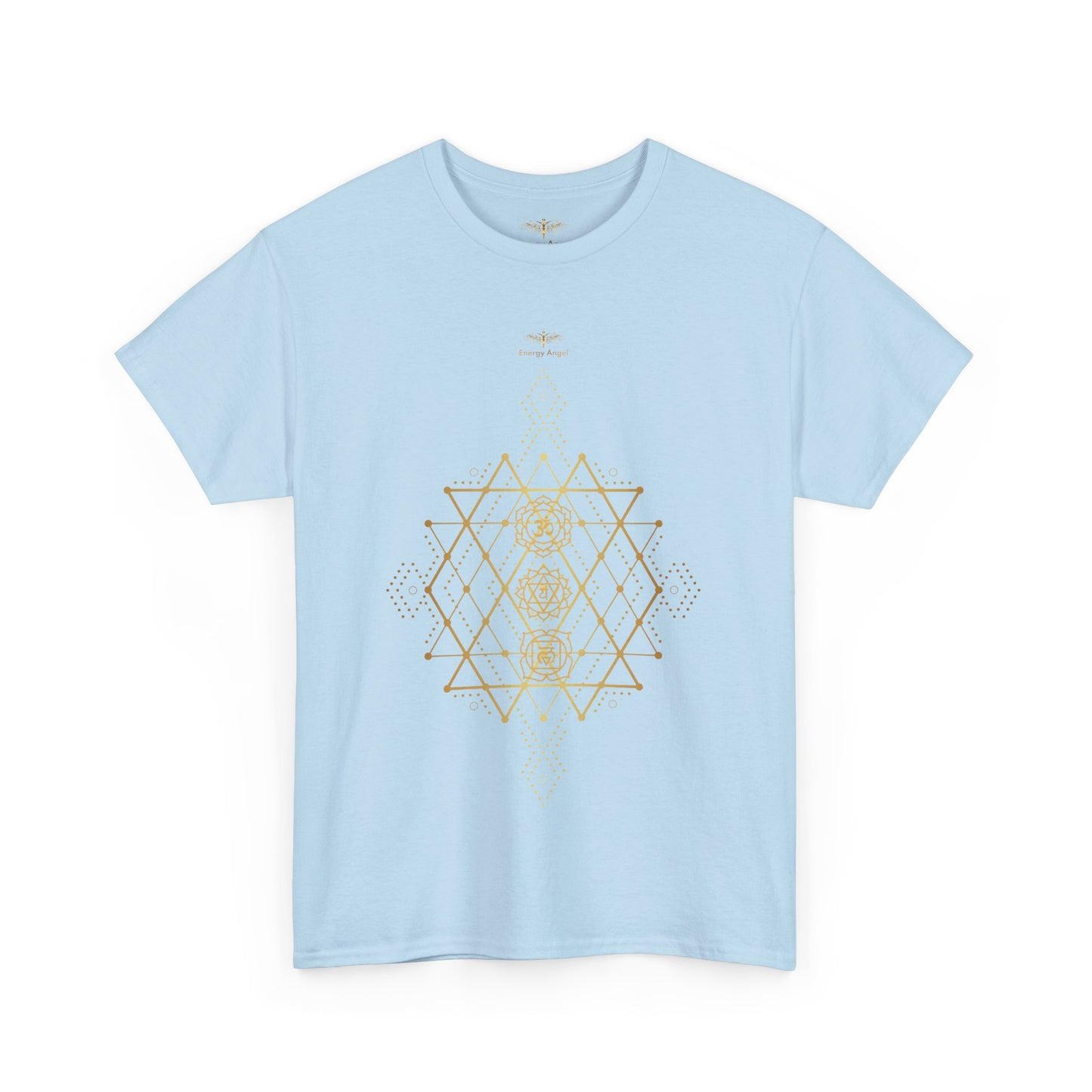 Sacred Geometry Chakra Unisex Heavy Cotton Tee