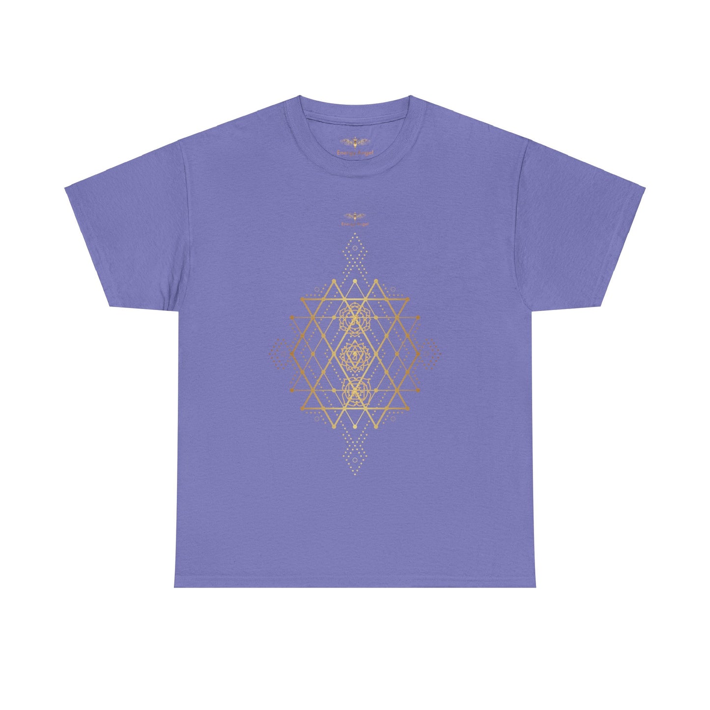 Sacred Geometry Chakra Unisex Heavy Cotton Tee