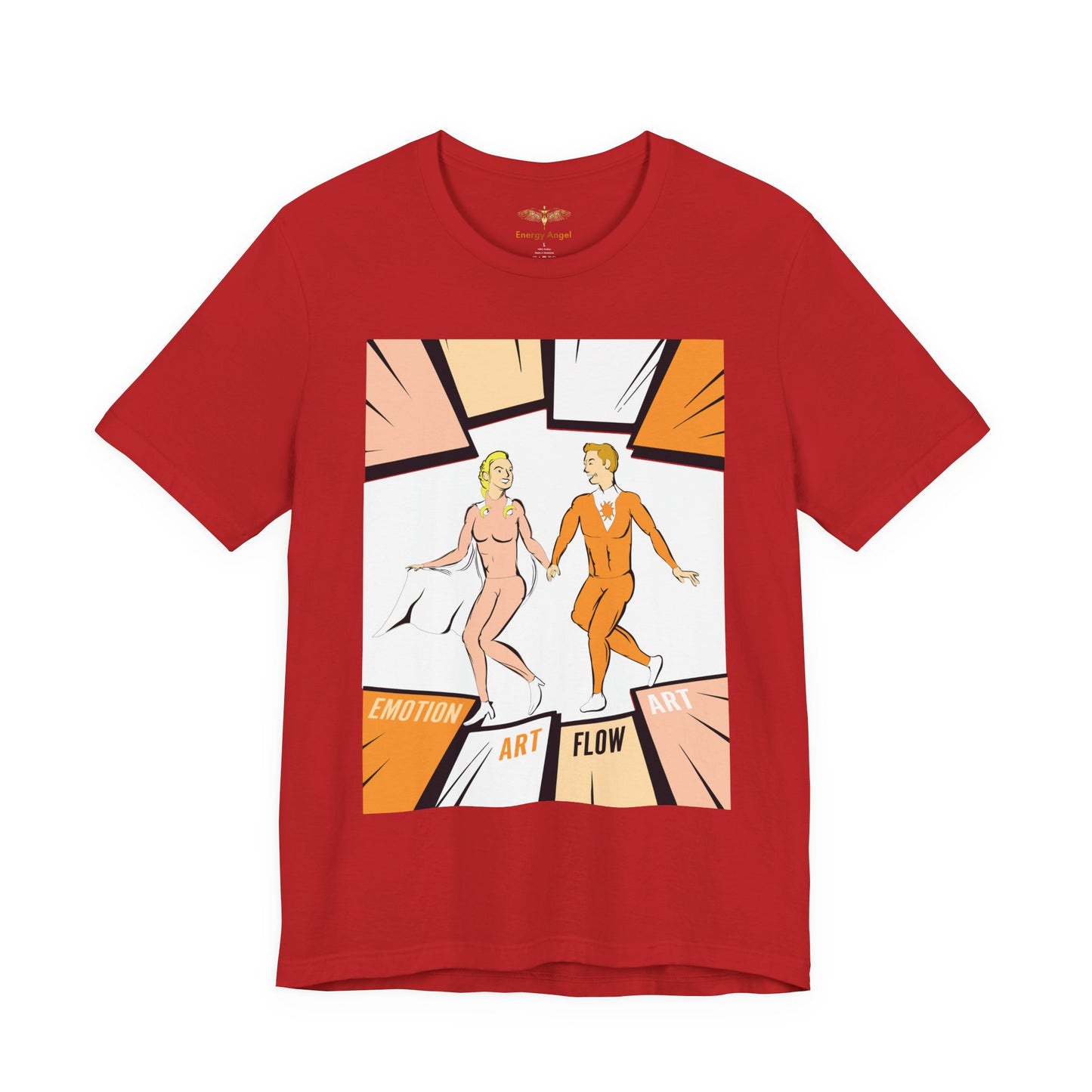 Solara & Rivo Sacral Chakra Tee — "Emotion. Art. Flow." Lightweight Unisex Design