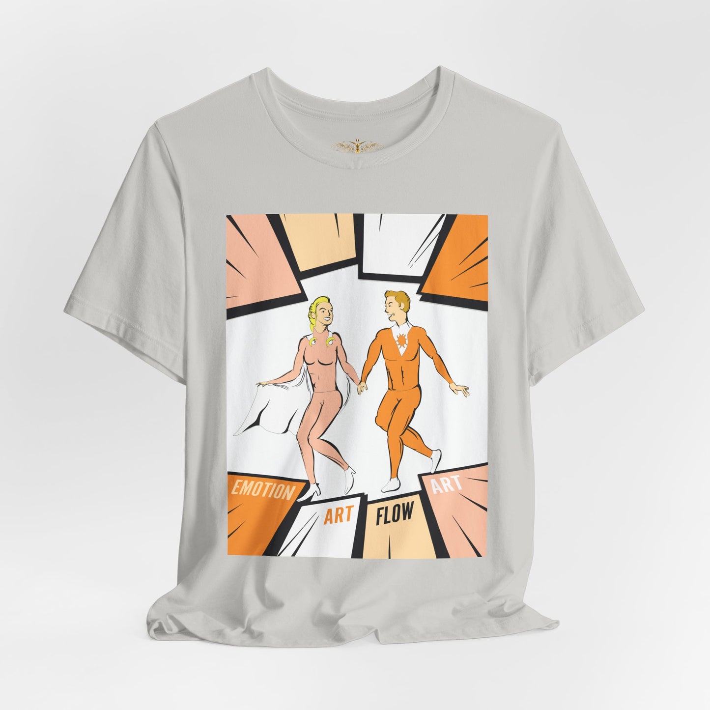 Solara & Rivo Sacral Chakra Tee — "Emotion. Art. Flow." Lightweight Unisex Design