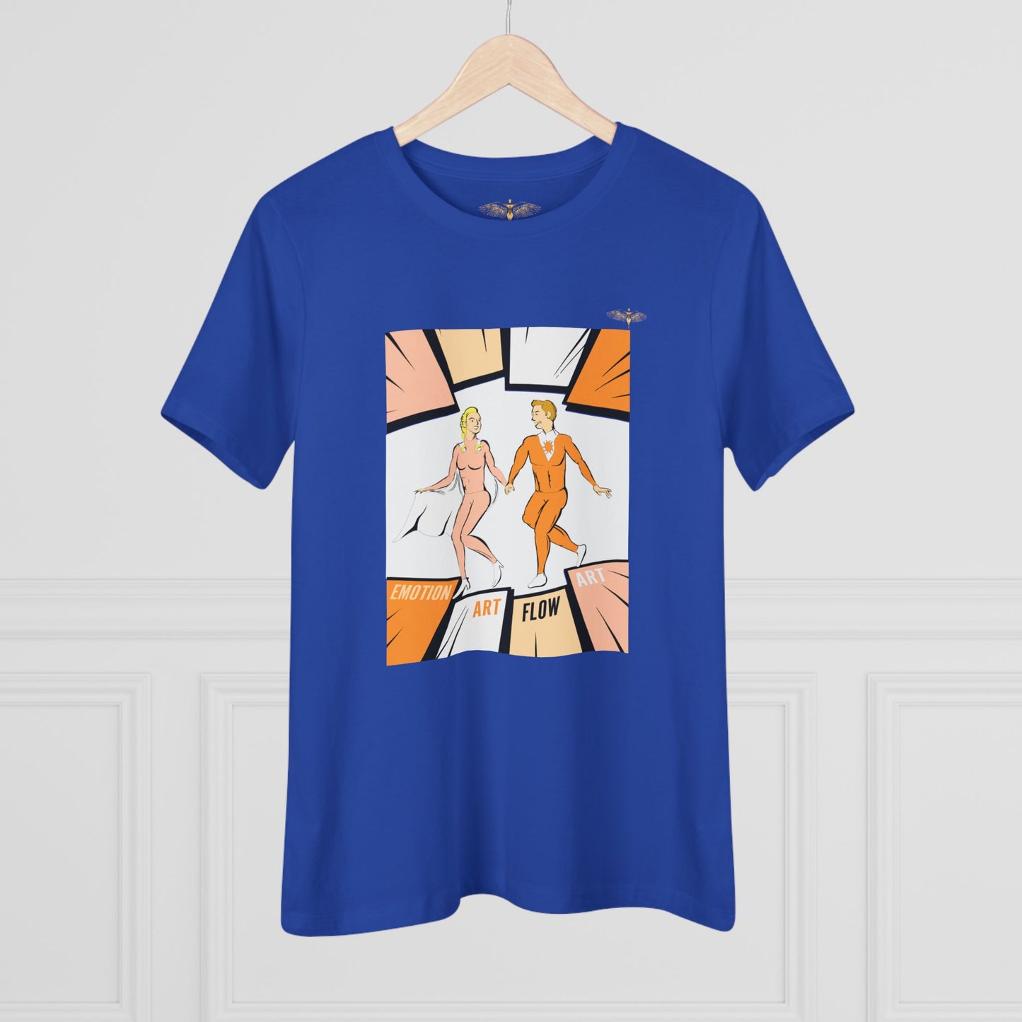 Solara & Rivo Women's Sacral Chakra Tee — "Art. Emotion. Flow." Lightweight Vintage Design