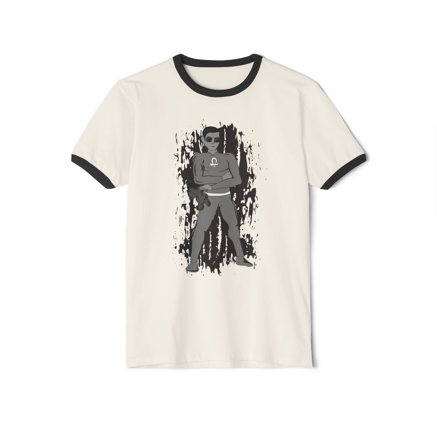 Root Chakra Super Hero Chakra 1 Ringer T-Shirt — Vintage Graphic Tee