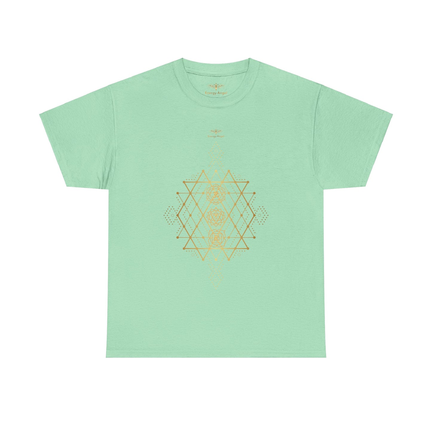 Sacred Geometry Chakra Unisex Heavy Cotton Tee