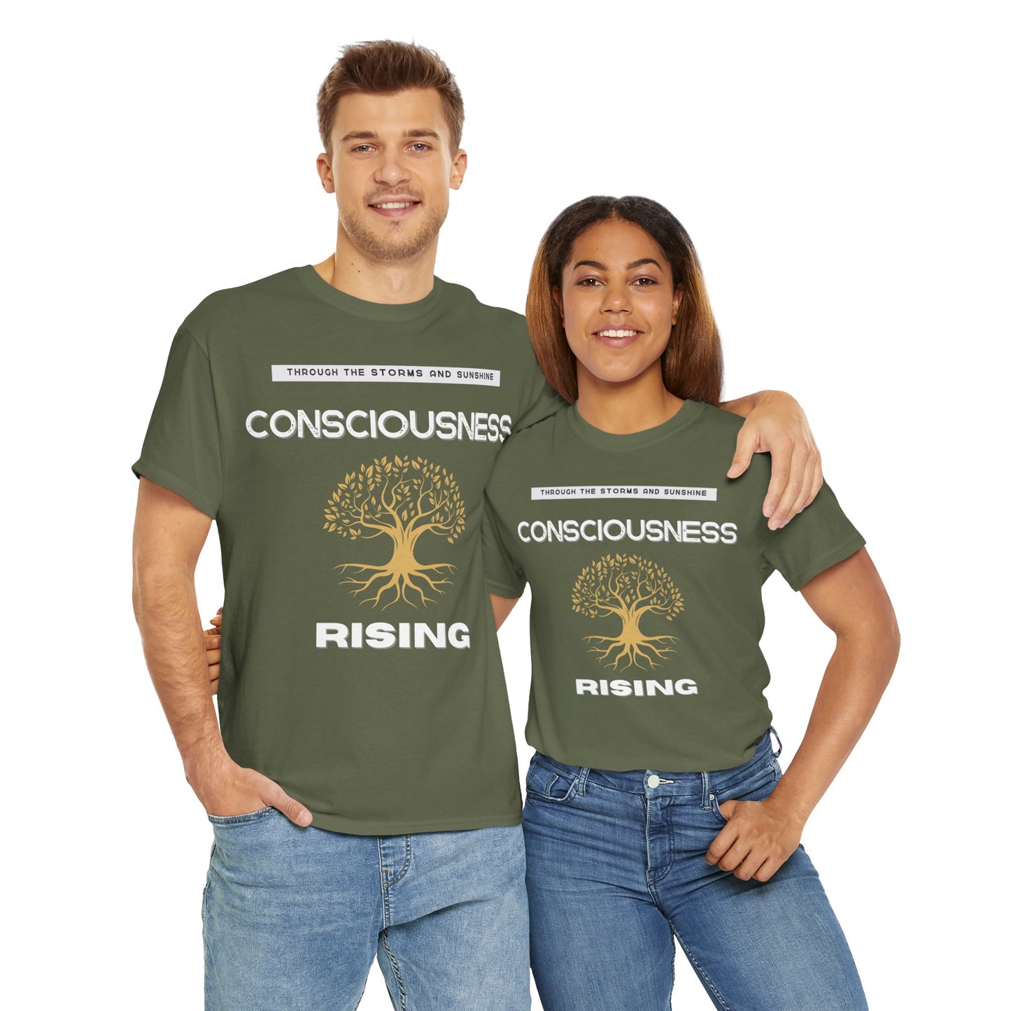Consciousness Rising: Unisex Heavy Cotton Tee