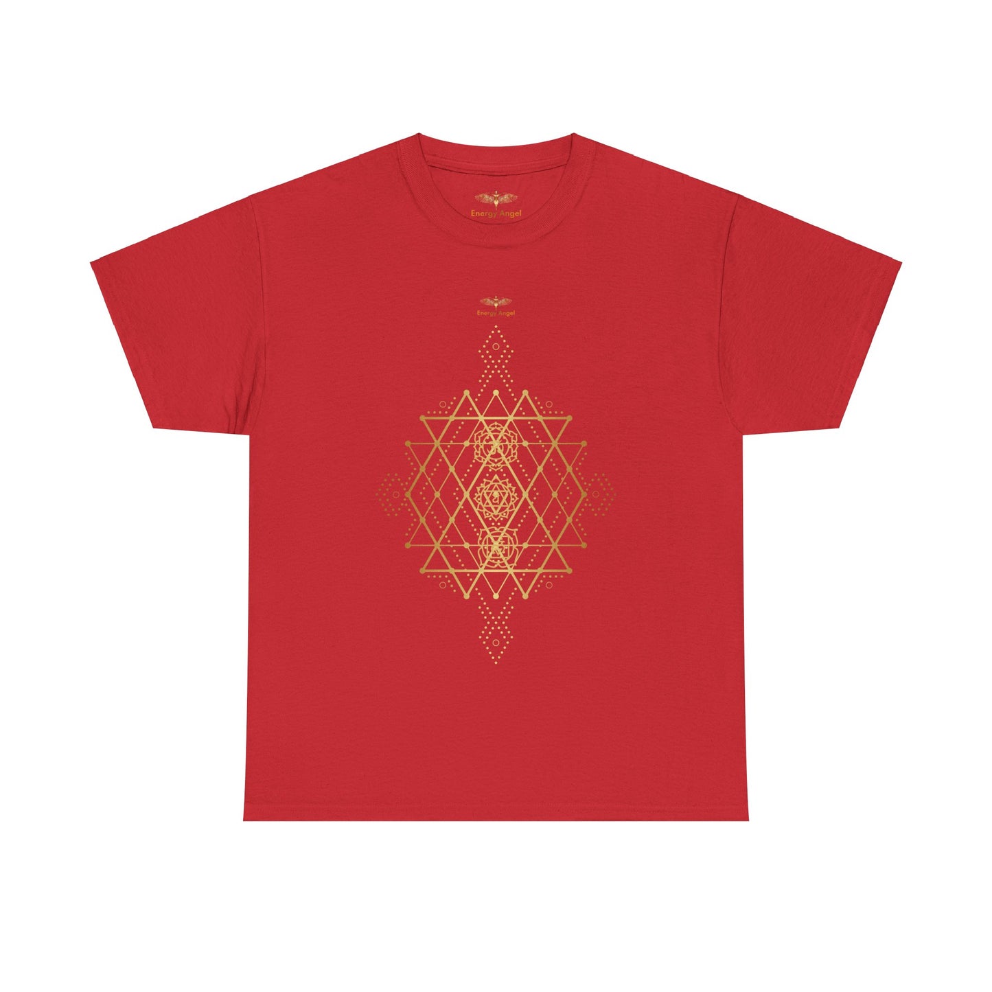 Sacred Geometry Chakra Unisex Heavy Cotton Tee