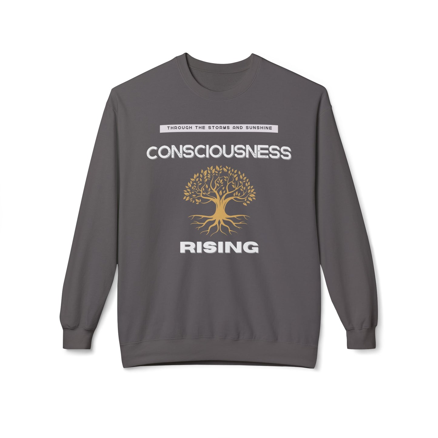 Consciousness Rising Unisex Garment-Dyed Sweatshirt – A Journey in Growth, Transformation, and Unity