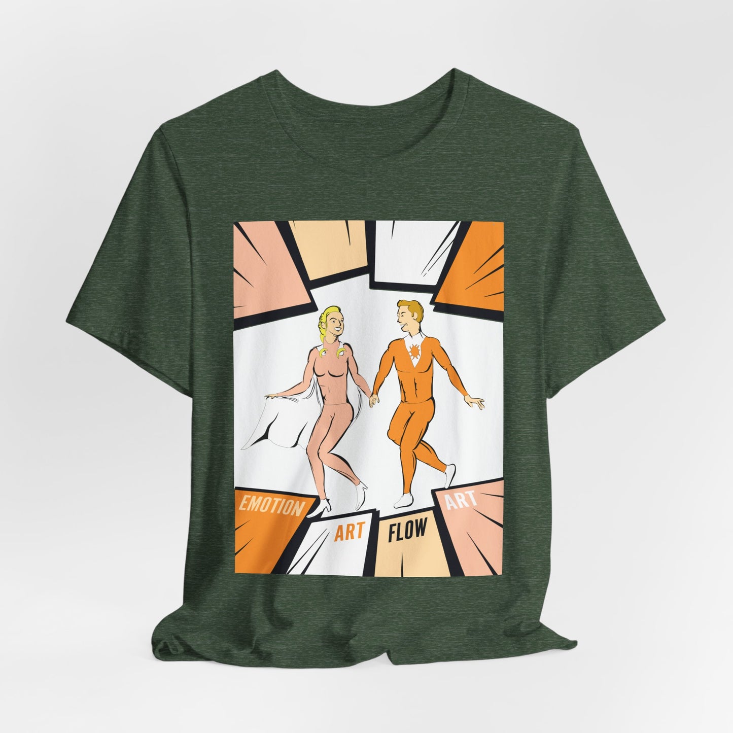 Art Flow Sacral Chakra Graphic Tee — Emotion Art Flow Couple Design