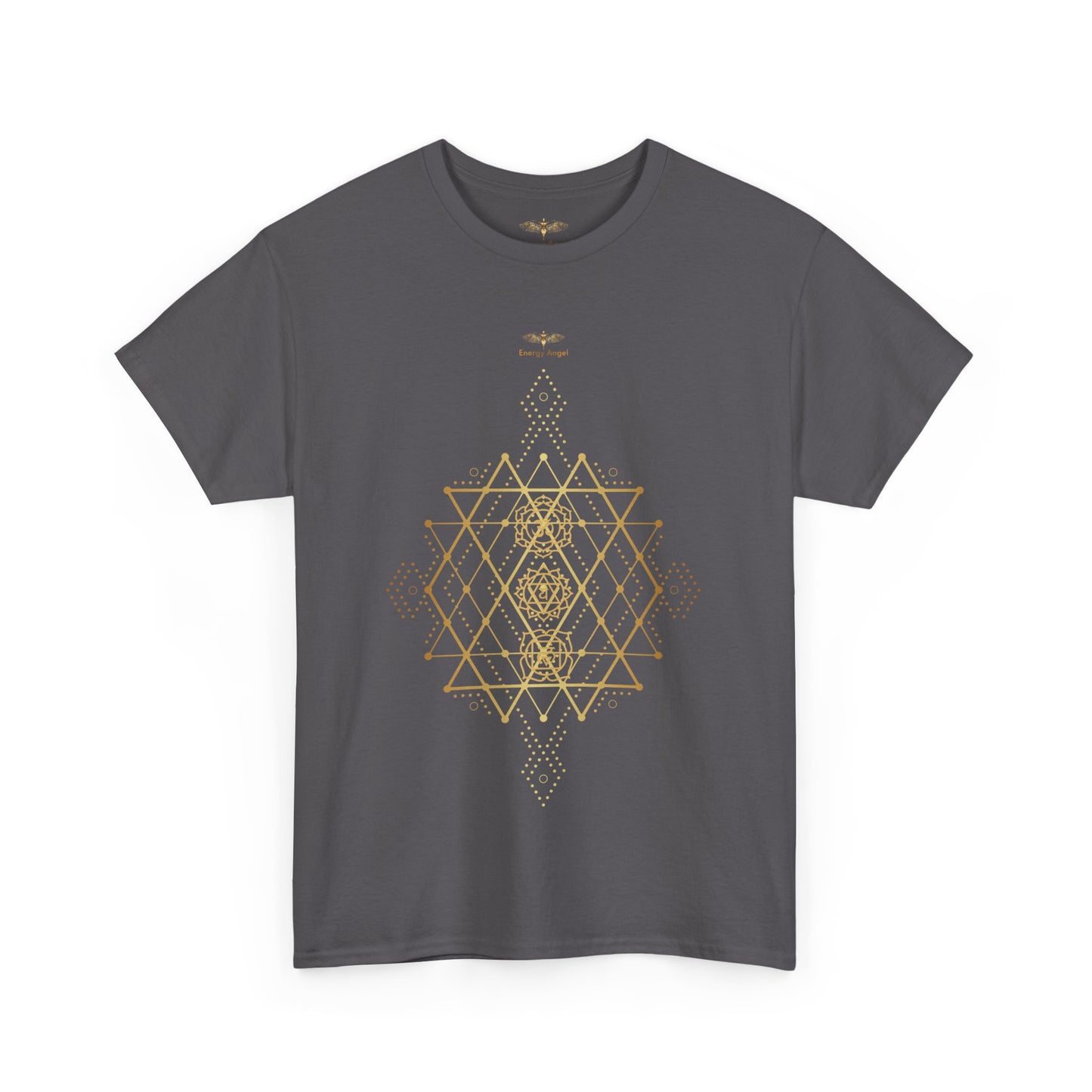 Sacred Geometry Chakra Unisex Heavy Cotton Tee