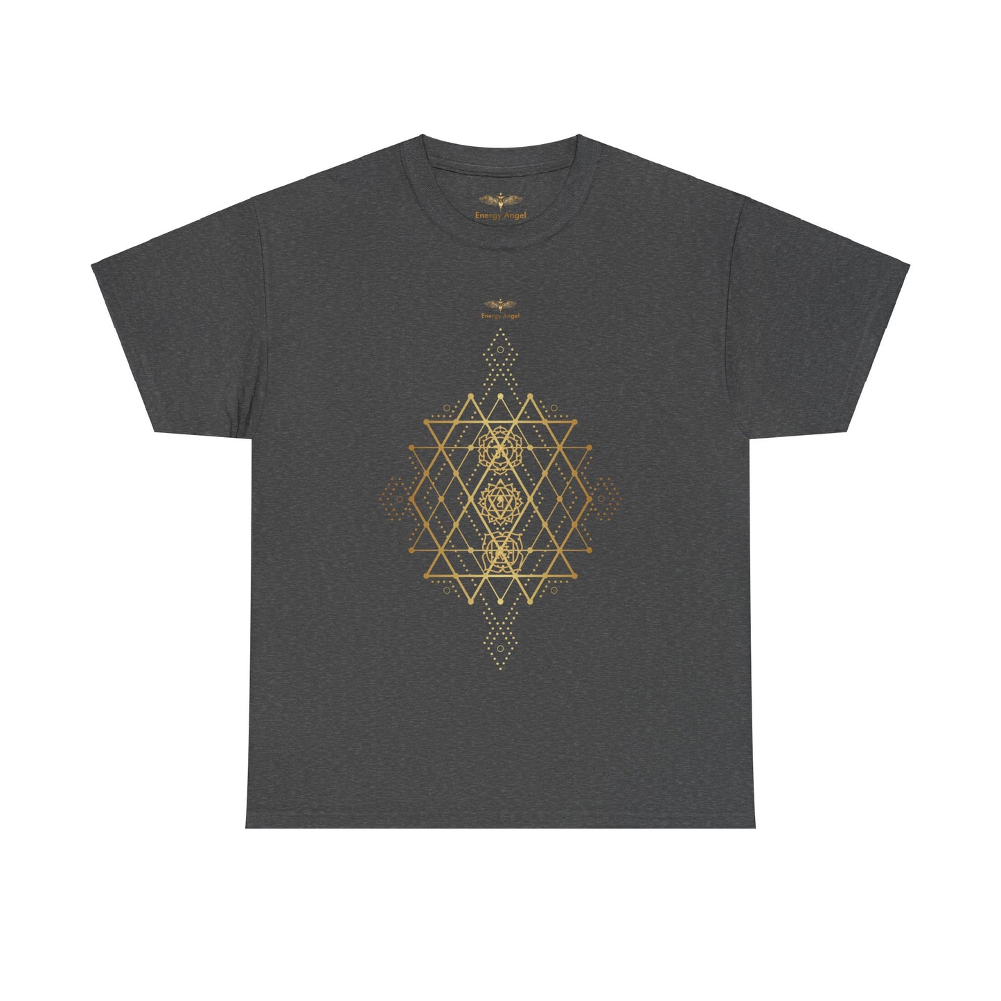 Sacred Geometry Chakra Unisex Heavy Cotton Tee