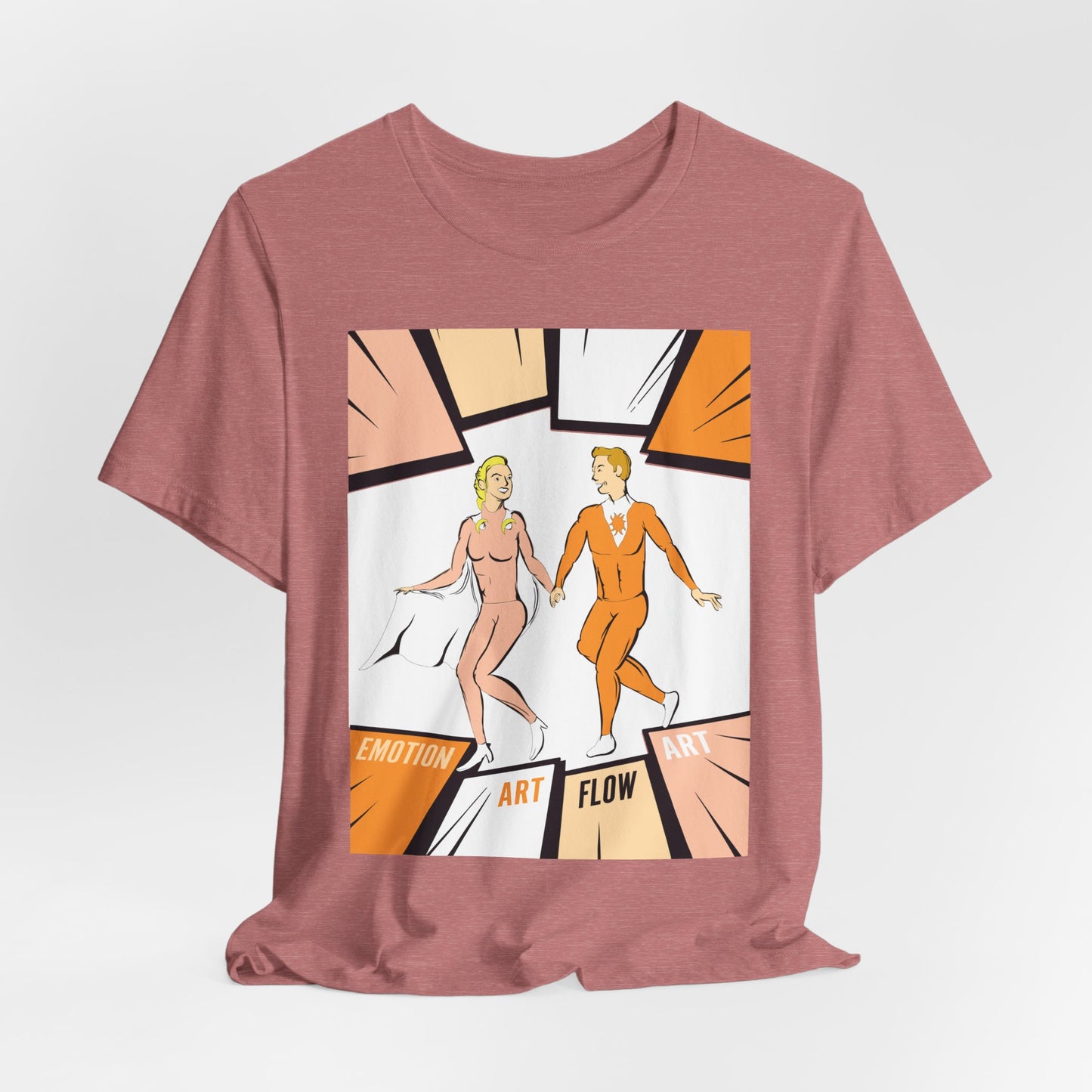 Art Flow Sacral Chakra Graphic Tee — Emotion Art Flow Couple Design