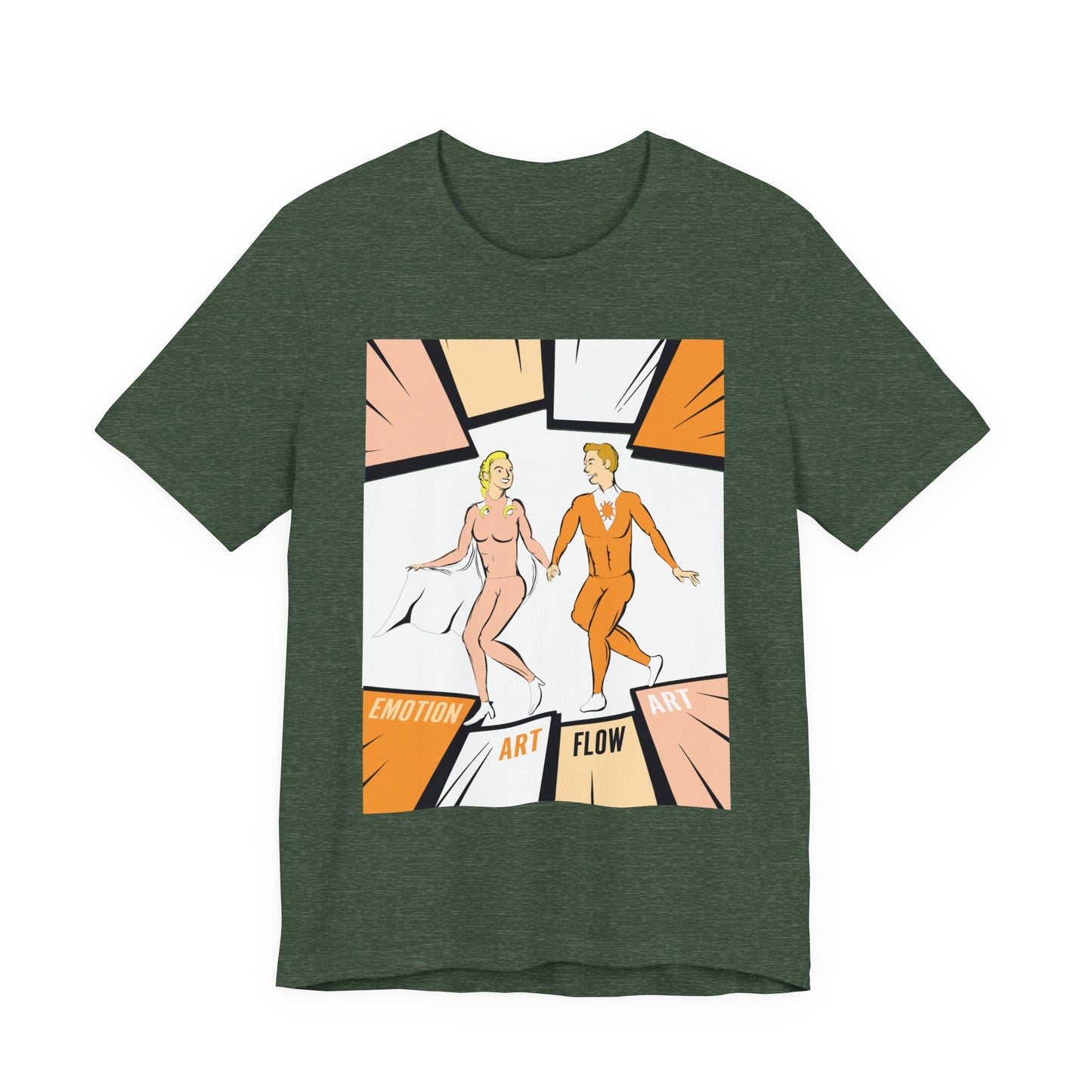 Art Flow Sacral Chakra Graphic Tee — Emotion Art Flow Couple Design
