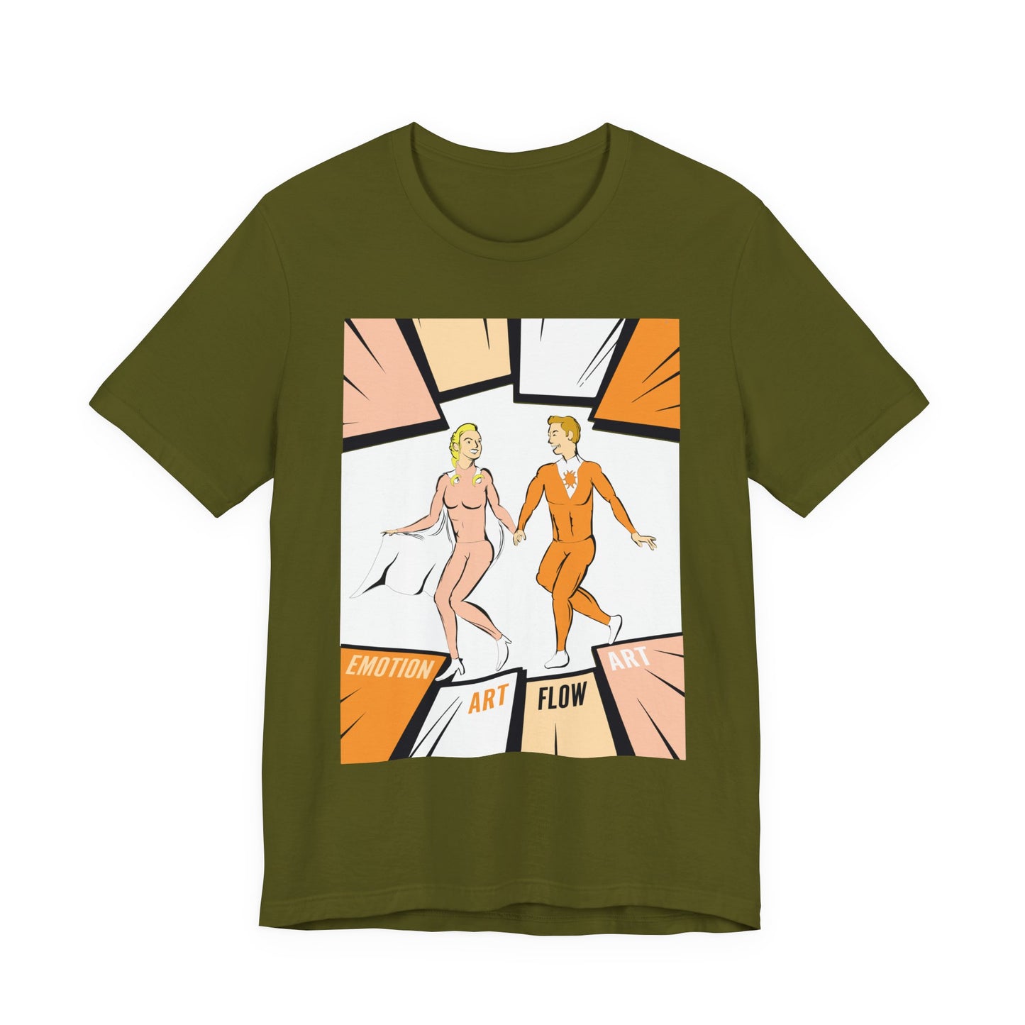 Art Flow Sacral Chakra Graphic Tee — Emotion Art Flow Couple Design