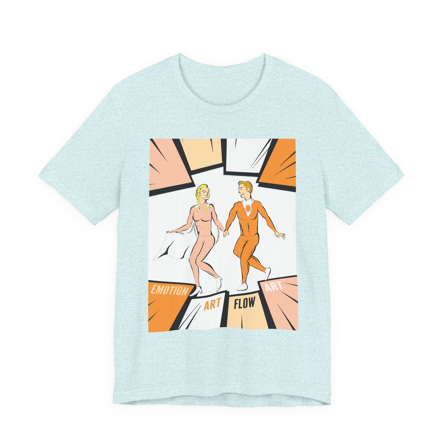 Art Flow Sacral Chakra Graphic Tee — Emotion Art Flow Couple Design