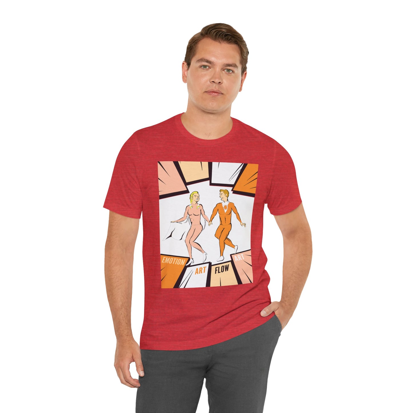 Art Flow Sacral Chakra Graphic Tee — Emotion Art Flow Couple Design