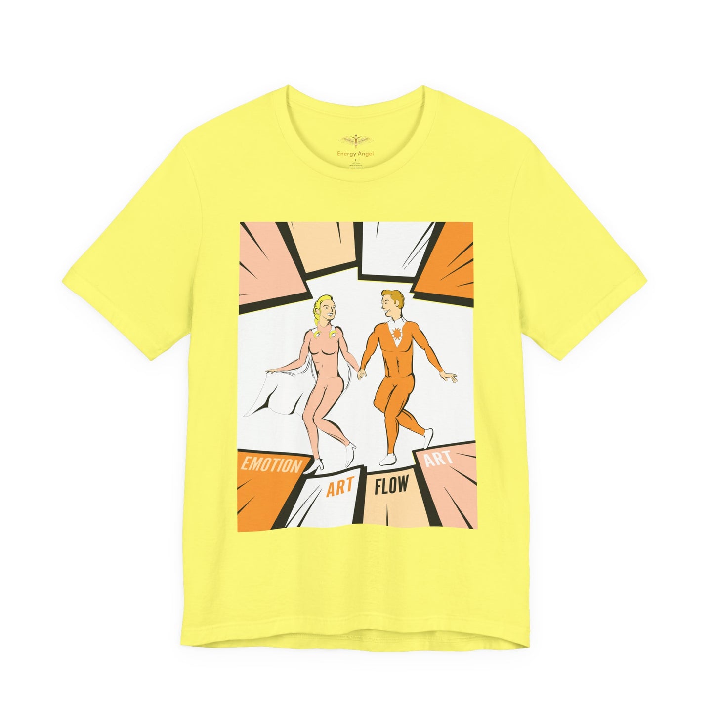 Solara & Rivo Sacral Chakra Tee — "Emotion. Art. Flow." Lightweight Unisex Design