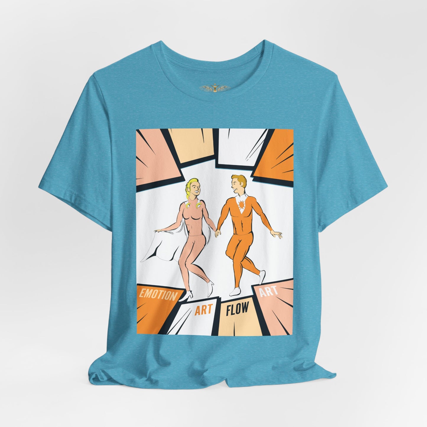 Solara & Rivo Sacral Chakra Tee — "Emotion. Art. Flow." Lightweight Unisex Design