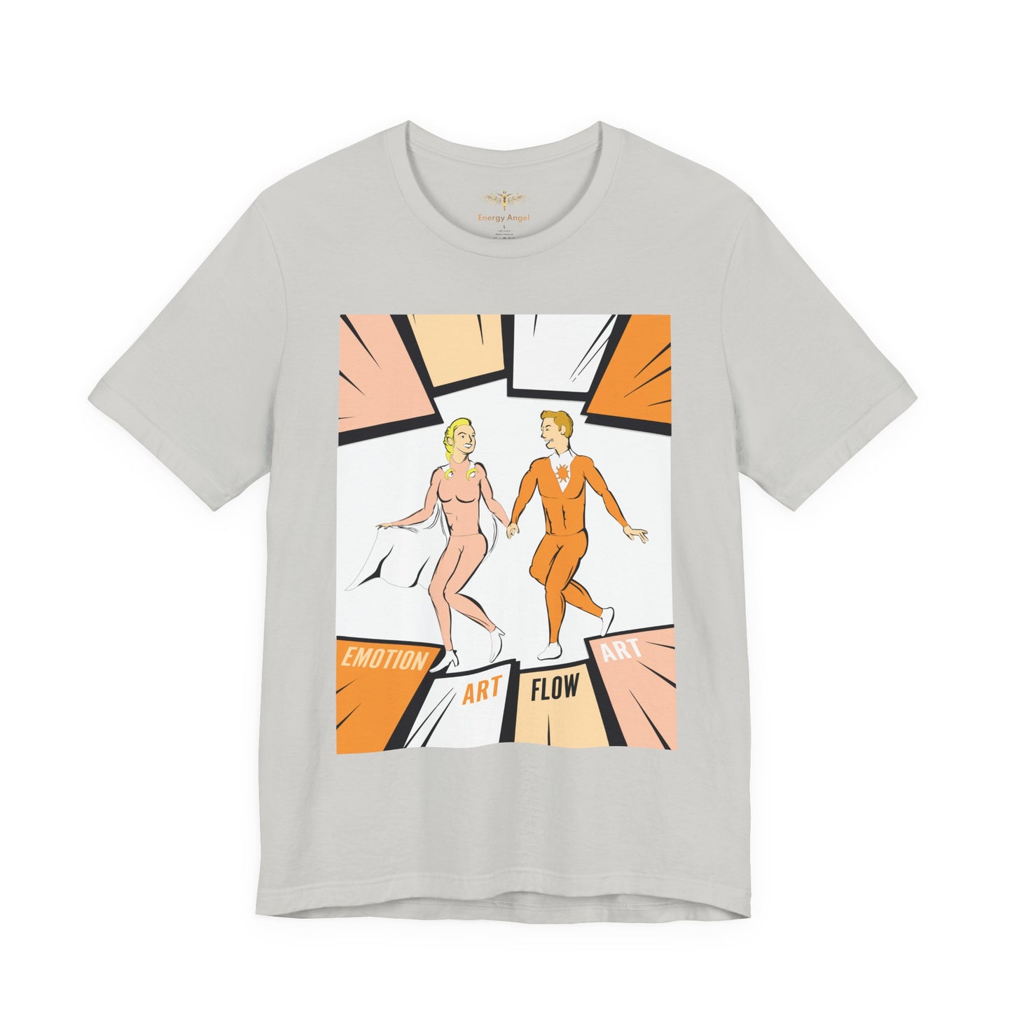 Solara & Rivo Sacral Chakra Tee — "Emotion. Art. Flow." Lightweight Unisex Design
