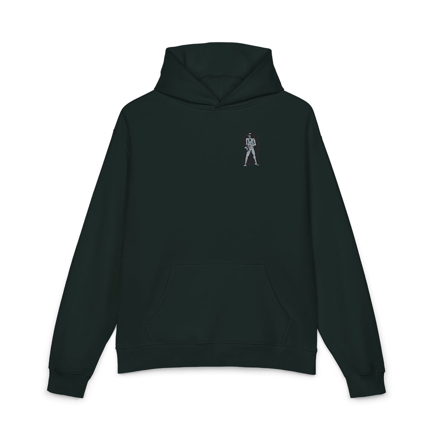 Relaxed Hoodie with Root Chakra Super Hero Chakra 1 Chest Design – Minimal Streetwear Pullover