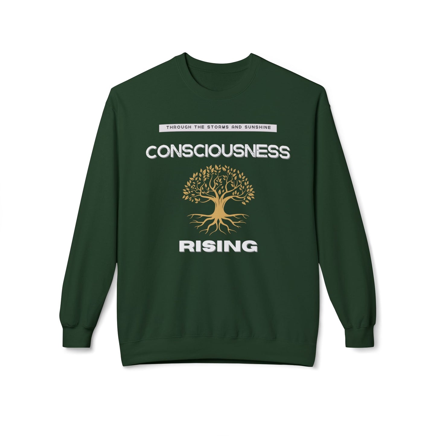 Consciousness Rising Unisex Garment-Dyed Sweatshirt – A Journey in Growth, Transformation, and Unity