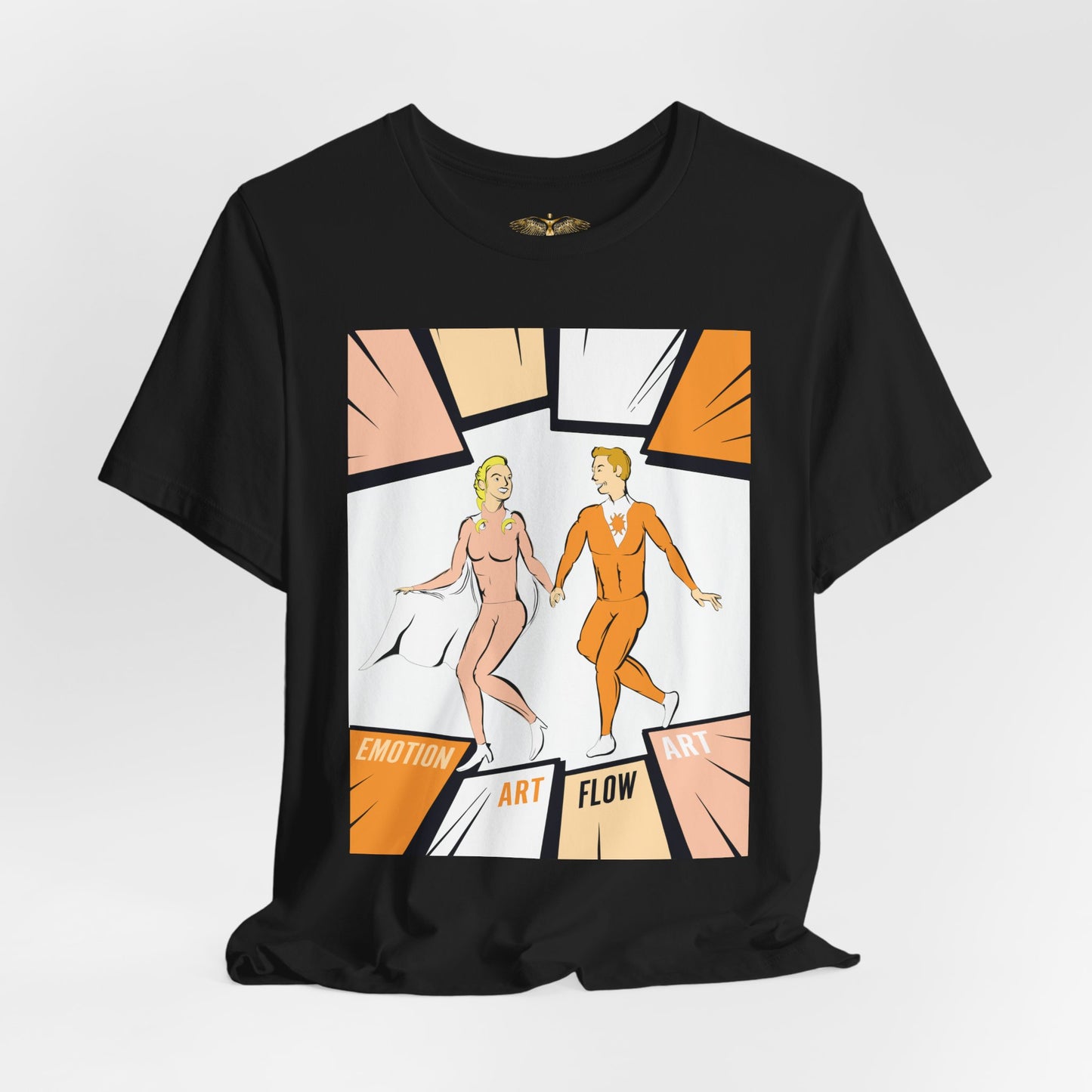 Solara & Rivo Sacral Chakra Tee — "Emotion. Art. Flow." Lightweight Unisex Design