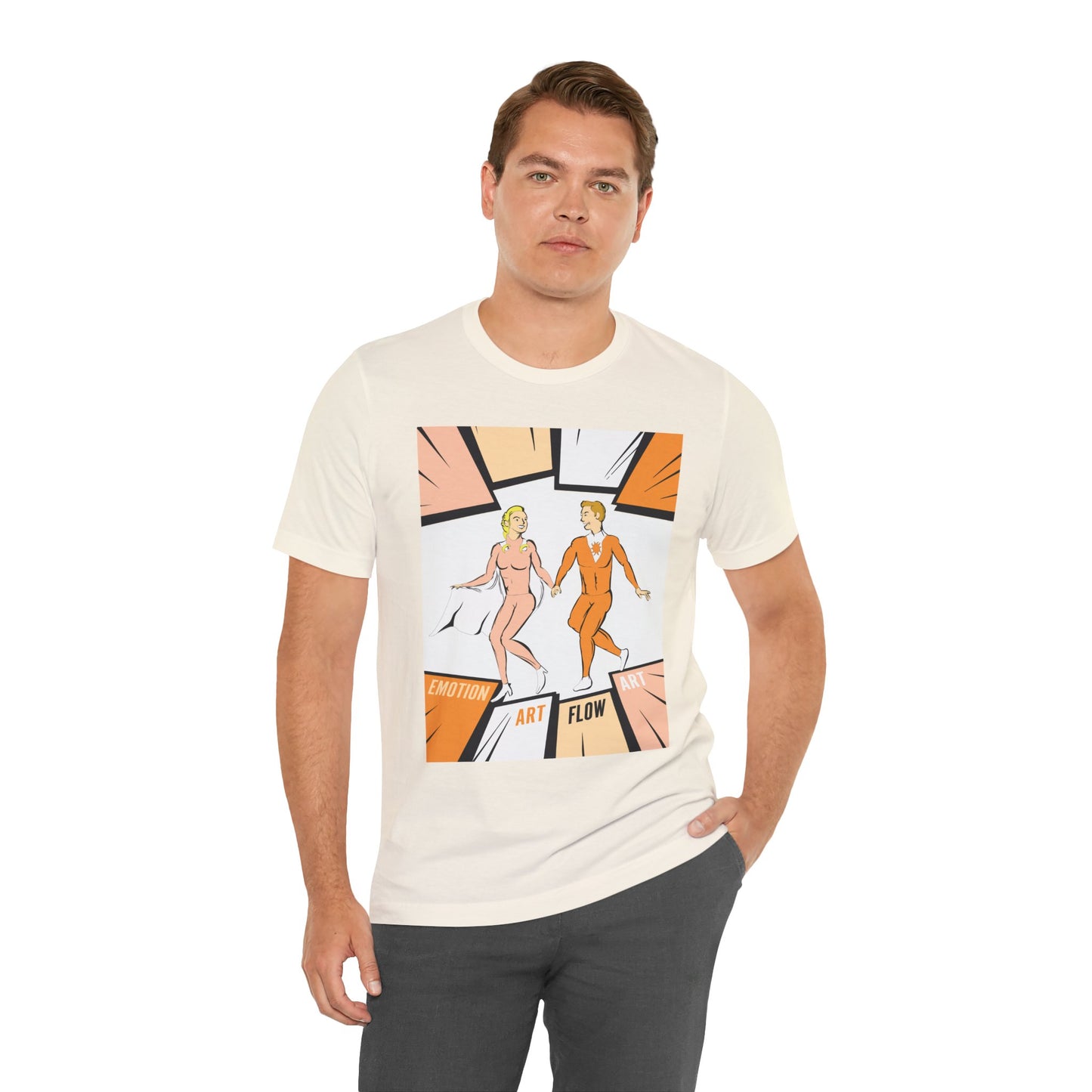 Art Flow Sacral Chakra Graphic Tee — Emotion Art Flow Couple Design